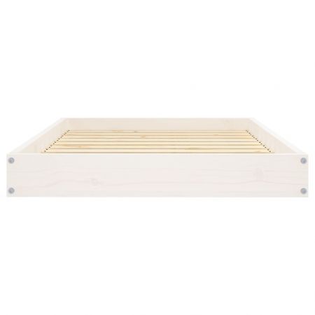 Dog Bed White 91.5x64x9 cm Solid Wood Pine