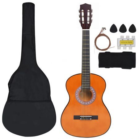 8 Piece Classical Guitar Kids and Beginner Set 3/4 36"