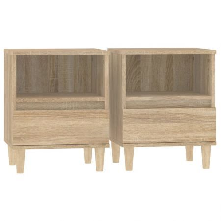 Bedside Cabinets 2 pcs Sonoma Oak 40x35x50 cm