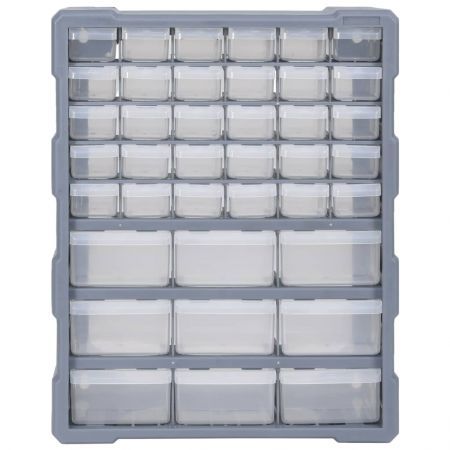 Multi-drawer Organiser with 39 Drawers 38x16x47 cm