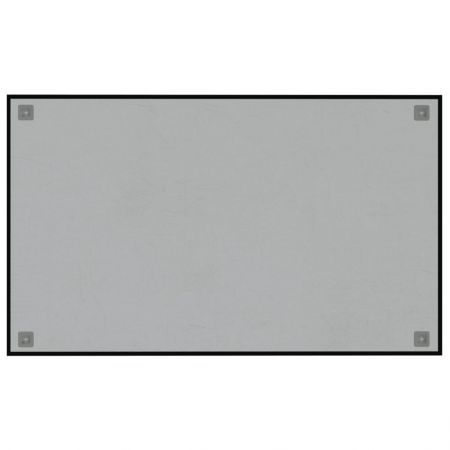 Wall-mounted Magnetic Board Black 100x60 cm Tempered Glass