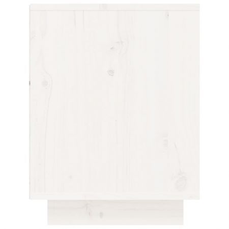 Shoe Cabinet White 60x34x45 cm Solid Wood Pine