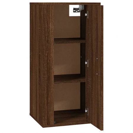 Wall Mounted TV Cabinet Brown Oak 40x34.5x80 cm