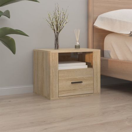 Wall-mounted Bedside Cabinets 2 pcs Sonoma Oak 50x36x40 cm