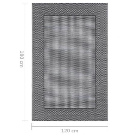 Outdoor Carpet Grey 120x180 cm PP