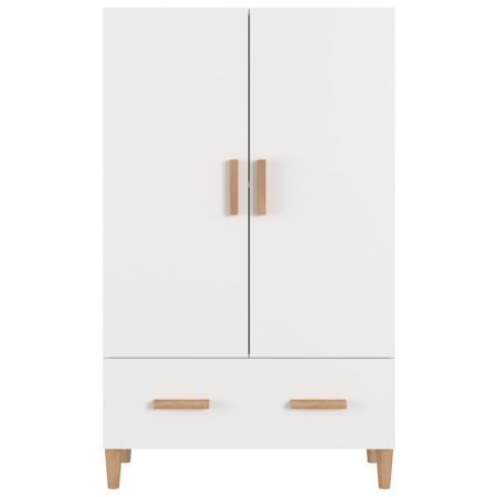 Highboard White 70x31x115 cm Engineered Wood