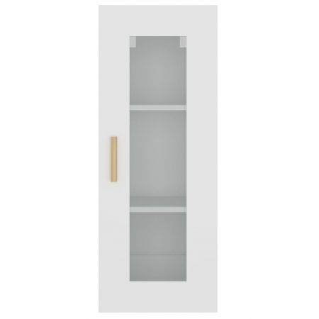 Hanging Wall Cabinet White 34.5x34x90 cm