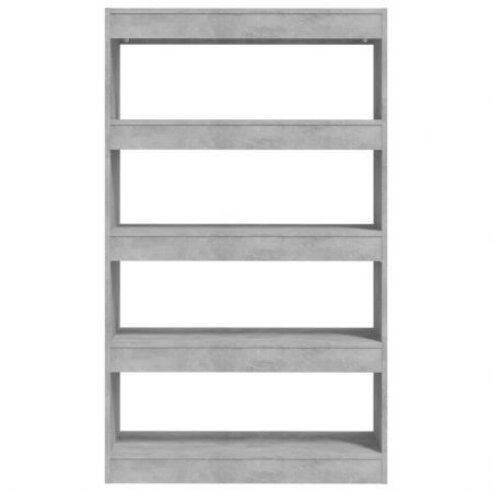 Book Cabinet/Room Divider Concrete Grey 80x30x135 cm Engineered Wood