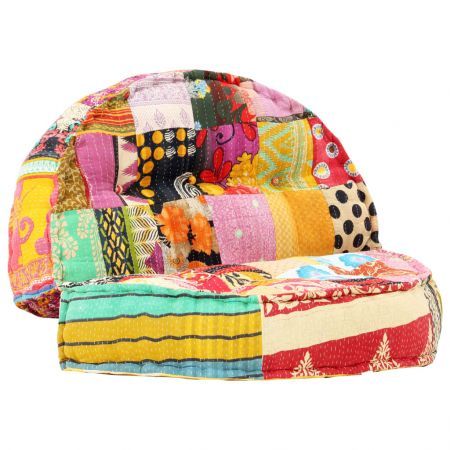 Pouffe 100x20 cm Patchwork Fabric