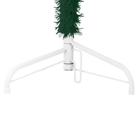 Slim Artificial Half Christmas Tree with Stand Green 240 cm