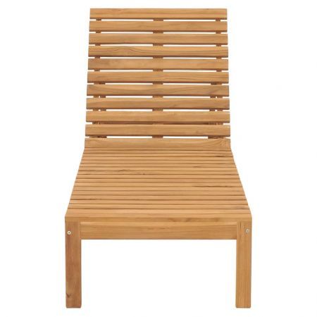 Sun Lounger Solid Wood Teak