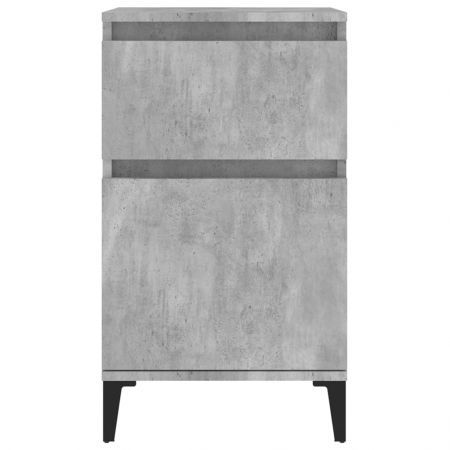 Bedside Cabinets 2 pcs Concrete Grey 40x35x70 cm