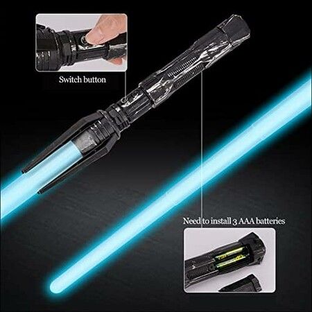 Light up Saber Toy with Electronic Lights and FX Sound Effect for Kids and Adults 1 Pack