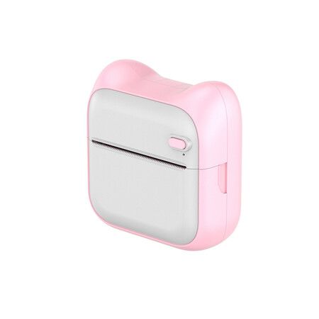 Mini Photo Printer For IPhone/Android,1000mAh Portable Thermal Photo Printer For Gift Study Notes Work Children Photo Picture Memo Color Pink