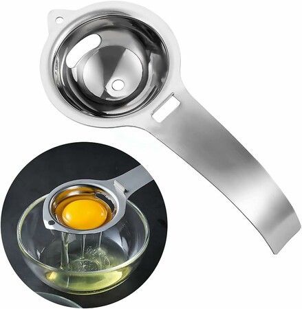 2 Pieces Egg separator, egg white and yolk separator, stainless steel, health and safety, separator, kitchen gadgets