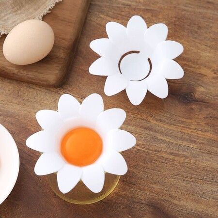 2PCS Daisy Plastic Egg Separator, Egg White Yolk Divider Kitchen Gadgets Baking Tools Egg Extractor