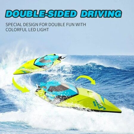 S2 High Speed RC Boats ,Remote Control Boat for Pools and Lakes, Capsize Recovery, Low Battery Reminder,2.4Ghz Racing Boats for Adults and Kids