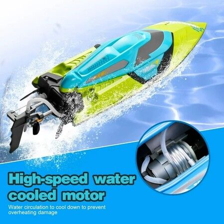 S2 High Speed RC Boats ,Remote Control Boat for Pools and Lakes, Capsize Recovery, Low Battery Reminder,2.4Ghz Racing Boats for Adults and Kids