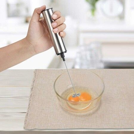 Egg Beater Milk Frother, Rechargeable Milk Frother Electric Eggbeater, for Cake Milk Egg Coffee