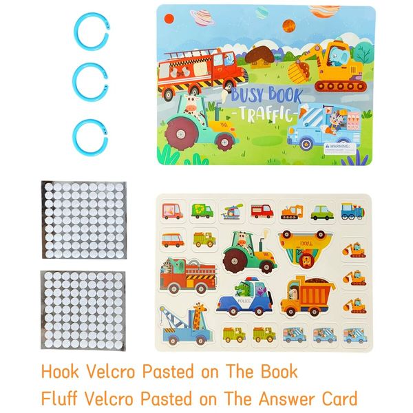 DIY Quiet Book Montessori Busy Book for Kids TRAFFIC Preschool Learning Activities Learning & Education Toys