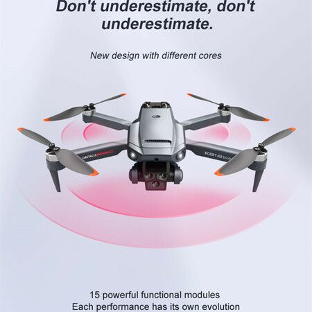 Brushes Obstacle Avoidance 4K HD Drone Optical Flow Hovering with Flagship Five Camera Flodable Quadcopter-2 batteries