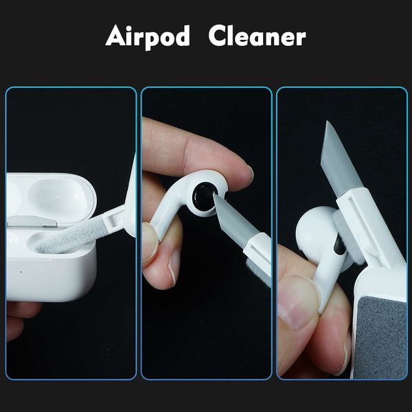 6 in 1 Keyboard Cleaner, Laptop Screen Cleaner for Airpod, Laptop, PC Monitor, TV, Earbud, Phone, Computer