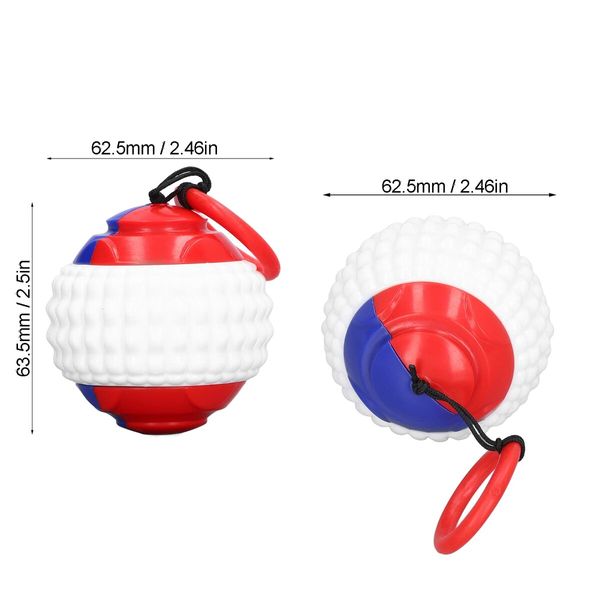 Dog Ball on a Rope Training Dog Treat Toy Ball Throwing Ball Interactive Outdoor Tossing for Pet Dog(Blue)