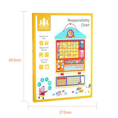 Magnetic Responsibility Chart Reward Chart Good Behavior Chart Kids Chores Magnets Wall Calendar Weather Schedule Dry Erase Star Preschool Learning