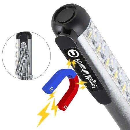 Mini LED Flashlight, XPE + COB Lamp Beads Ultra Bright Torch With Clip Waterproof Flashlight