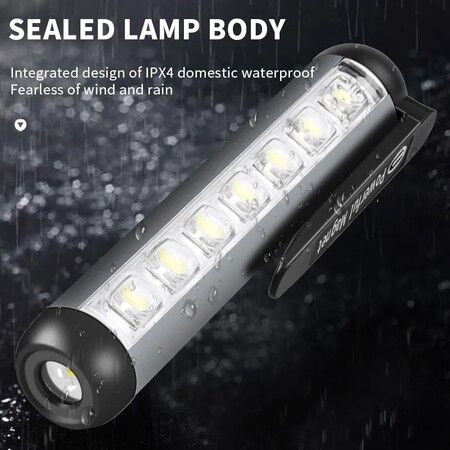 Mini LED Flashlight, XPE + COB Lamp Beads Ultra Bright Torch With Clip Waterproof Flashlight