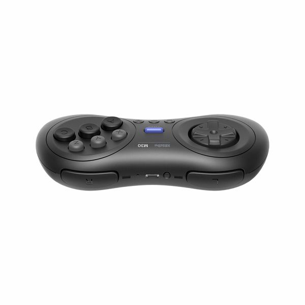 8Bitdo M30 Bluetooth Controller for Switch,Windows and Android,6-Button Layout for SEGA's Classic Games (Black)