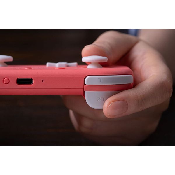 8Bitdo Lite 2 Bluetooth Gamepad for Switch,Switch Lite,Android and Raspberry Pi (Pink)