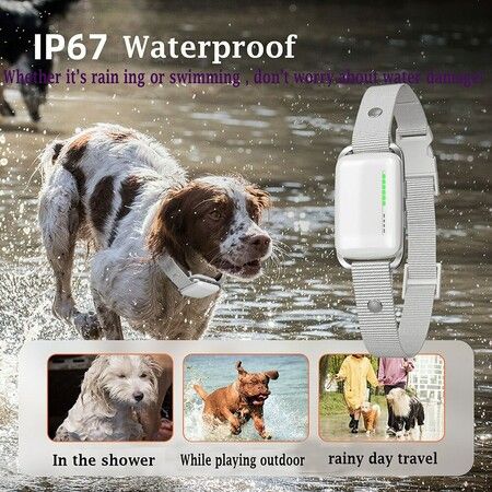 Remote Control Recording for 1 Dog Training Device Optional Without Electric Shock 1000M Deep Waterproof Bark Stop Device