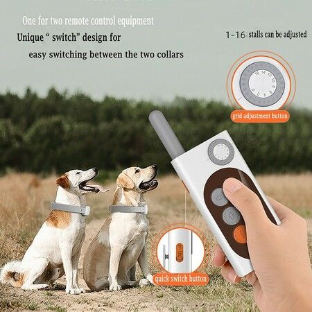 Remote Control Recording for 1 Dog Training Device Optional Without Electric Shock 1000M Deep Waterproof Bark Stop Device