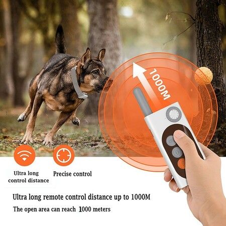 Remote Control Recording for 1 Dog Training Device Optional Without Electric Shock 1000M Deep Waterproof Bark Stop Device