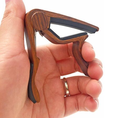 Guitar Capo for Acoustic and Electric Guitars - Rosewood Color