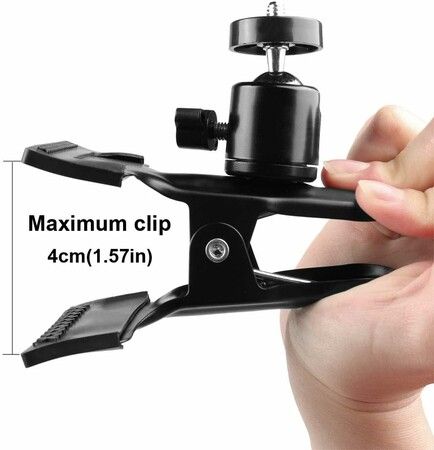 Guitar Bass Head Phone Holder, Live Broadcast Bracket Clip for iPhone Samsung Smart Phones (Guitar Head Phone Holder)