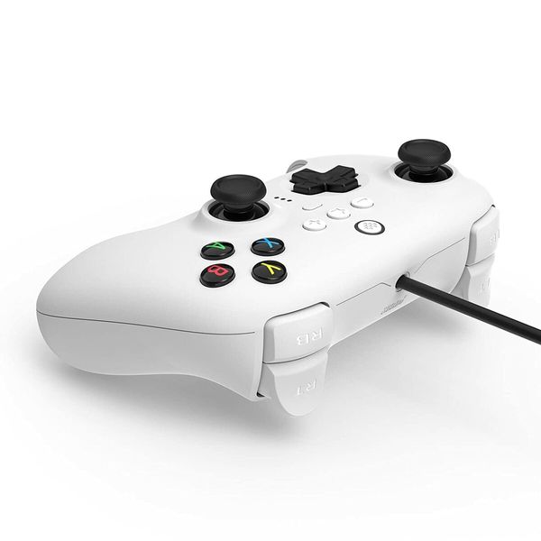 8Bitdo Ultimate Wired Controller, USB Wired Controller for PC Windows 10, Android, Steam Deck, Raspberry Pi and Switch (White)