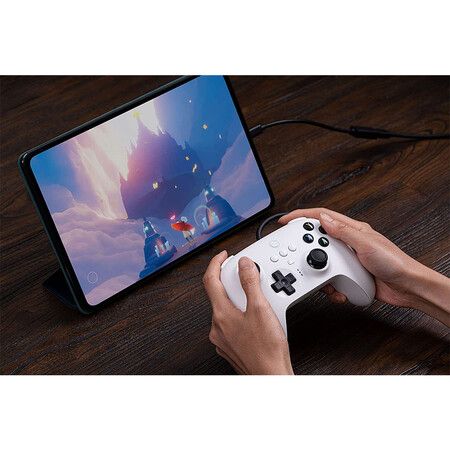 8Bitdo Ultimate Wired Controller, USB Wired Controller for PC Windows 10, Android, Steam Deck, Raspberry Pi and Switch (White)