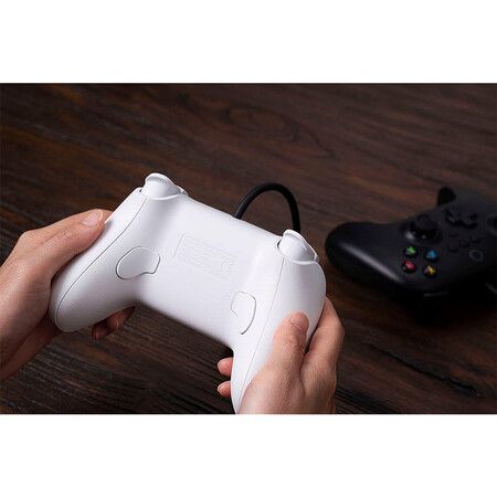 8Bitdo Ultimate Wired Controller, USB Wired Controller for PC Windows 10, Android, Steam Deck, Raspberry Pi and Switch (White)