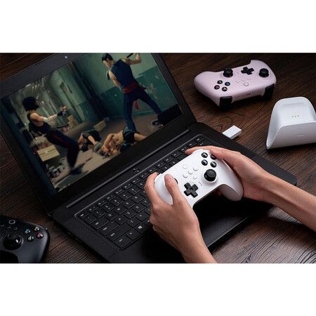 8BitDo Ultimate 2.4g Wireless Controller With Charging Dock, 2.4g Controller for PC, Android, Steam Deck & iPhone, iPad, macOS and Apple TV (Black)