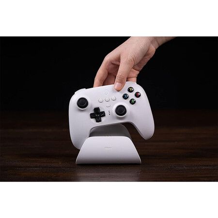 8Bitdo Ultimate 2.4g Wireless Controller with Charging Dock for Windows, Android & Raspberry Pi (White)