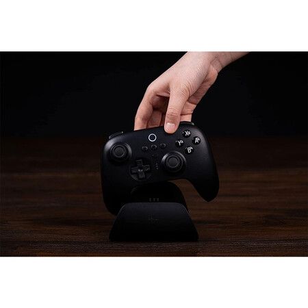 8Bitdo Ultimate Bluetooth Controller with Charging Dock, Wireless Pro Controller with Hall Effect Sensing Joystick, Compatible with Switch, Windows and Steam Deck (Black)