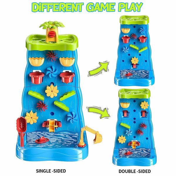 Waterfall Wall Water Table Sand Pit Play Ground Activity Centre Playset Toys Park Outdoor Indoor Backyard Sensory Waterplay Station