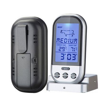 Wireless Barbecue Thermometer Electronic Kitchen Food Barbecue Meat Waterproof Thermometer