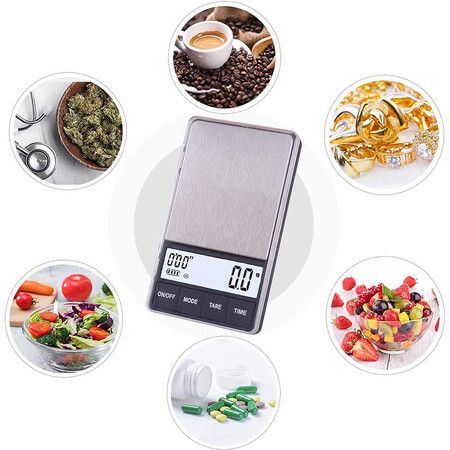 Espresso Scale with Timer 1000g x 0.1g Small and Thin Travel Coffee Scale