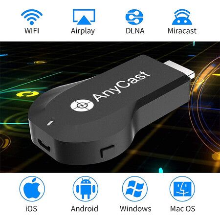 4K and 1080P Wireless HDMI Display Adapter,iPhone Ipad Miracast Dongle for TV, MacBook Laptop Samsung LG Android Phone