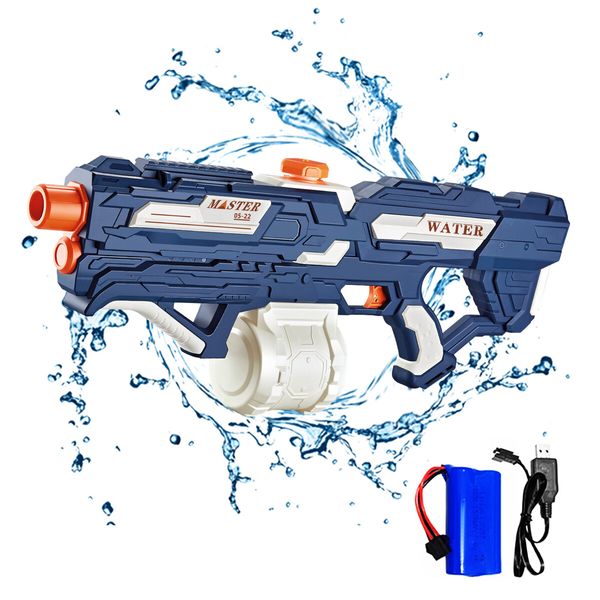 Electric Water Gun Super Soaker Squirt Toy 1700ML High Capacity Automatic Kids Adult Gift Pool Beach Outdoor Party