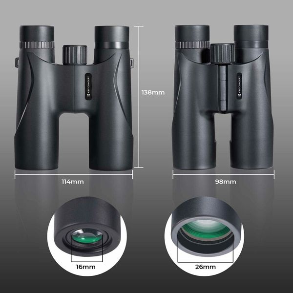 12x32 Compact Binoculars for Kids and Adults, IP65 Waterproof and Neck Strap for Bird Watching Hunting Travel Camping Stargazing