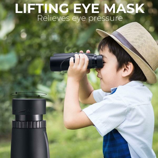 12x32 Compact Binoculars for Kids and Adults, IP65 Waterproof and Neck Strap for Bird Watching Hunting Travel Camping Stargazing